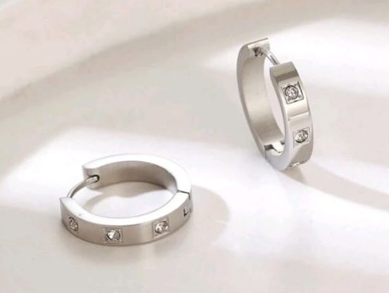 BOUCLES D'OREILLES CRÉOLES ASUKA ACIER INOXYDABLE