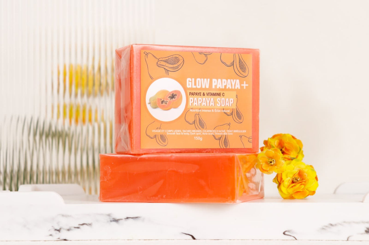 SAVON GLOW PAPAYE+ & VITAMINE C - 150G