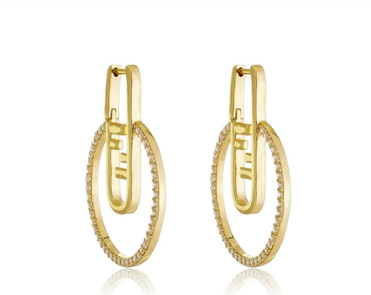 BOUCLE D'OREILLE FIDÉLIA GLAMOUR 18K