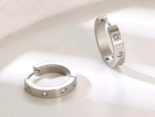 BOUCLES D'OREILLES CRÉOLES ASUKA ACIER INOXYDABLE