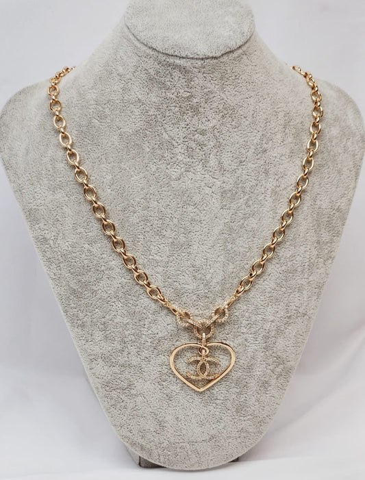 CHLOE COLLIER EN MAILLE AVEC PENDENTIF 18K