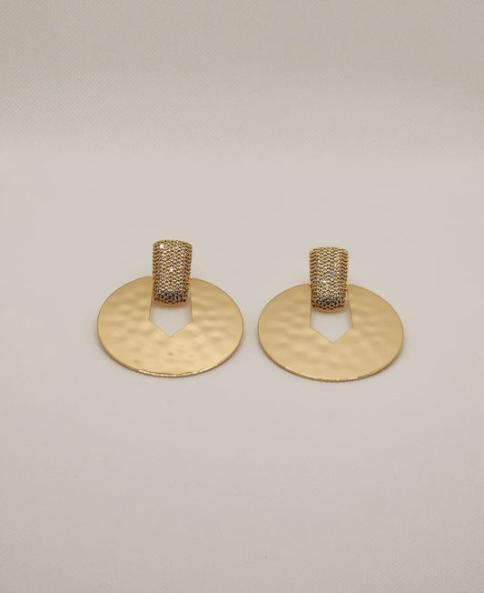 BOUCLES D'OREILLES THÉA PLAQUÉ OR 18K