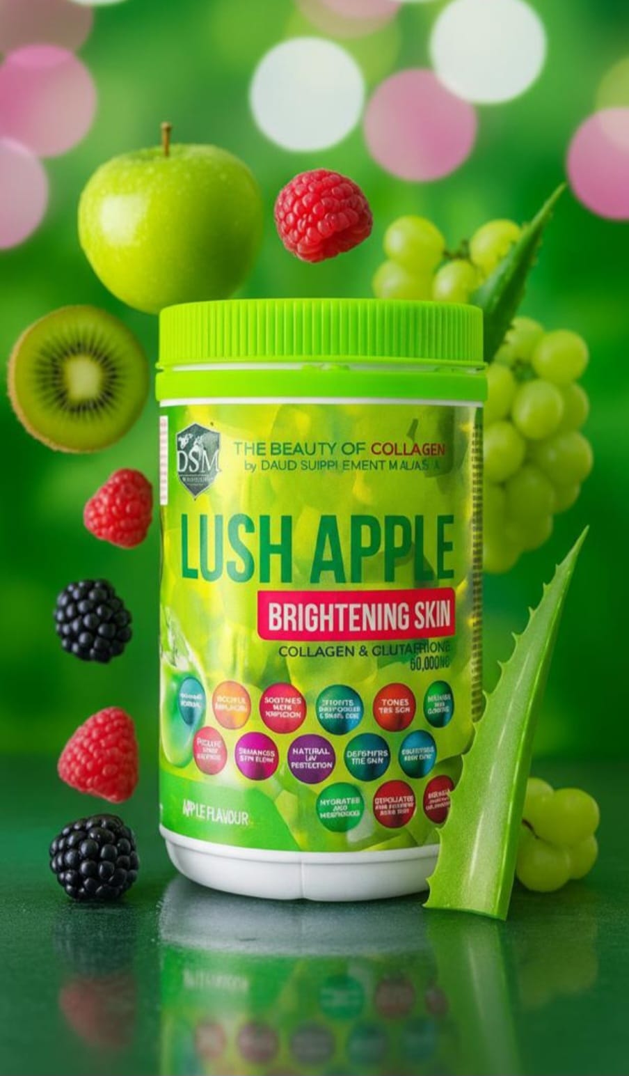 Lush Apple Brightening Collagen & Glutathione 50,000mg